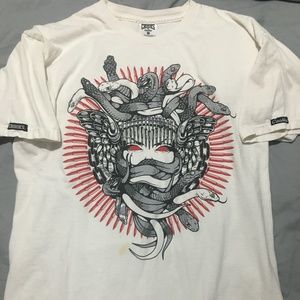 Crooks and Castles Bullets Medusa White Mens Medium
